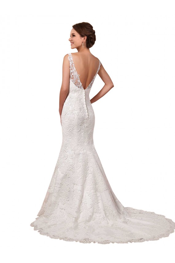 Ivory Mermaid Sweetheart Chapel Train Long Sexy Wedding Dress Hobart