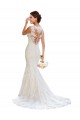 White Mermaid V-Neck Chapel Train Wedding Dress Hobart