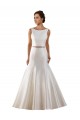 V-Back Ivory Mermaid Bateau Neck Chapel Train Modern Wedding Dress Hobart