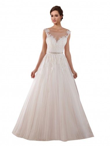 Keyhole Back Ivory Ball Gown Sweetheart Chapel Train Wedding Dress Hobart
