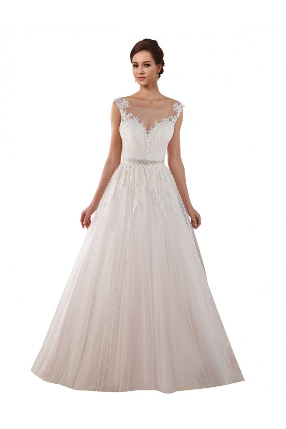 Keyhole Back Ivory Ball Gown Sweetheart Chapel Train Wedding Dress Hobart