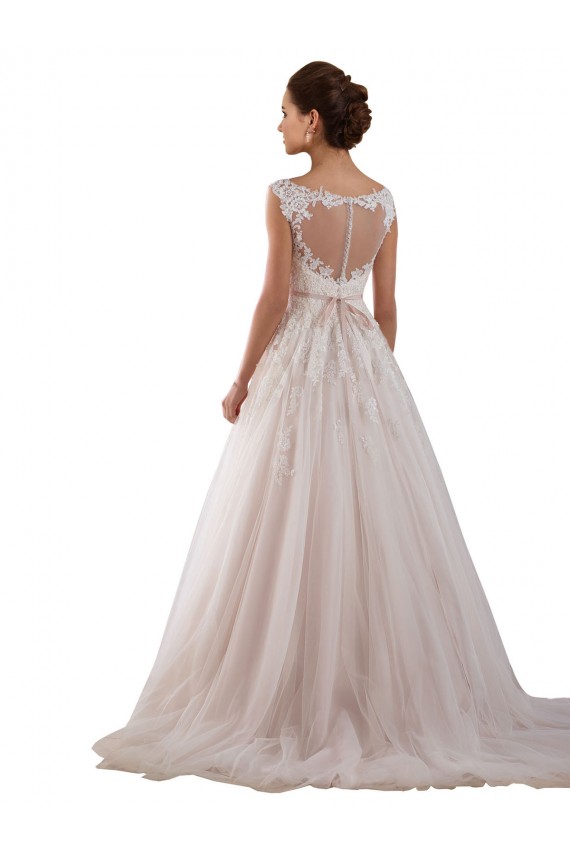 Keyhole Back Ivory Ball Gown Sweetheart Chapel Train Wedding Dress Hobart