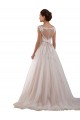 Keyhole Back Ivory Ball Gown Sweetheart Chapel Train Wedding Dress Hobart