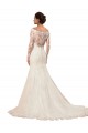 Ivory Mermaid Bateau Neck Chapel Train Sexy Wedding Dress Hobart