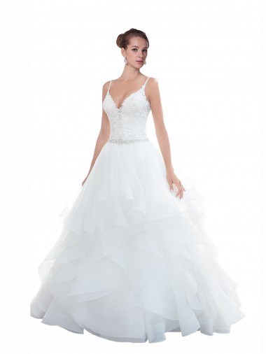 White Ball Gown Sweetheart Chapel Train Beach Wedding Dress Hobart