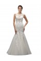 Ivory Mermaid Illusion Neck Sweep Train Wedding Dress Hobart