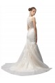 Ivory Mermaid Illusion Neck Sweep Train Wedding Dress Hobart