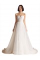 Low Back Ivory A-Line Sweetheart Sweep Train Bridal Wedding Dress Hobart