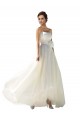 Ivory A-Line Strapless Long Wedding Dress Hobart
