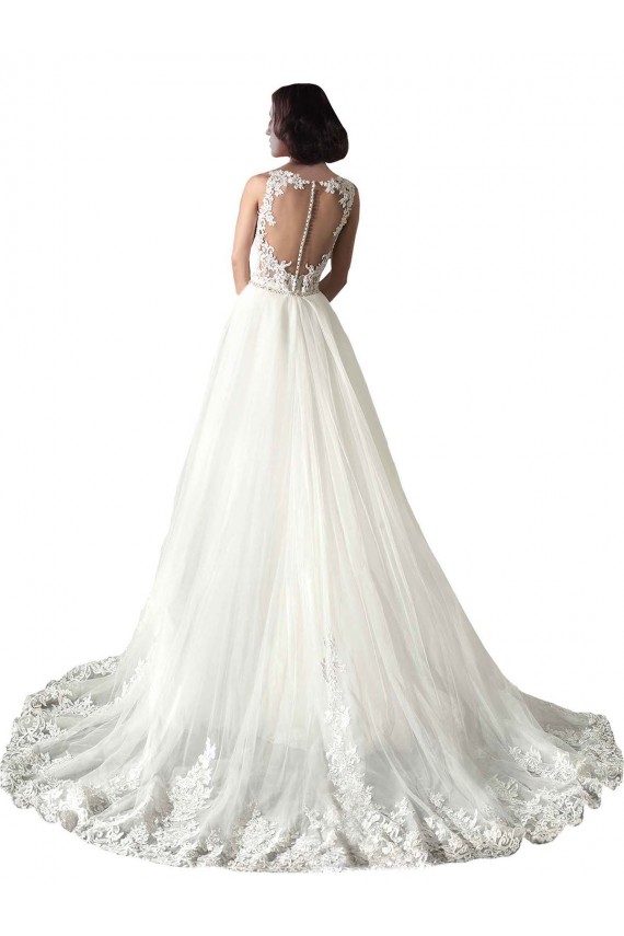 White Mermaid Sweetheart Chapel Train Wedding Dress Hobart