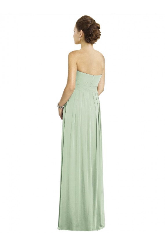 Sage A-Line Sweetheart Long Bridesmaid Dress Hobart