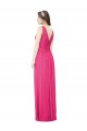 V-Back Azalea A-Line V-Neck Long Bridesmaid Dress Hobart