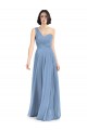 Dusty Blue A-Line One Shoulder Long Formal Dress / Bridesmaid Dress Hobart