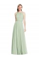Sage A-Line Halter Neck Long Bridesmaid Dress / Evening Dress Hobart