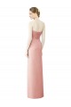 Bliss Pink A-Line Strapless Long High Low Bridesmaid Dress Hobart