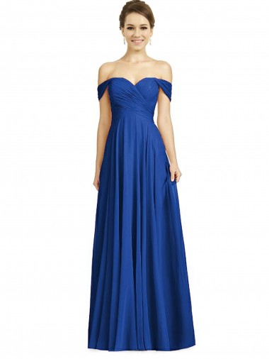 Royal Blue A-Line Sweetheart Long Semi Formal Evening Dress / Bridesmaid Dress Hobart