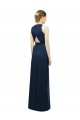 Salmon A-Line Halter Neck Long Bridesmaid Dress Hobart