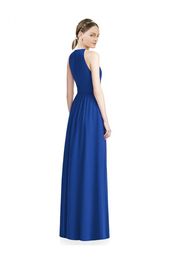 Silver A-Line Halter Neck Long Bridesmaid Dress / Evening Dress Hobart