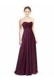 Grape A-Line Sweetheart Sleeveless Long Bridesmaid Dress Hobart