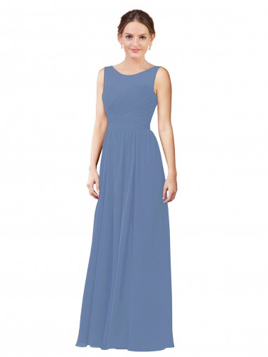 Windsor Blue Sheath Sweetheart Long Bridesmaid Dress Hobart