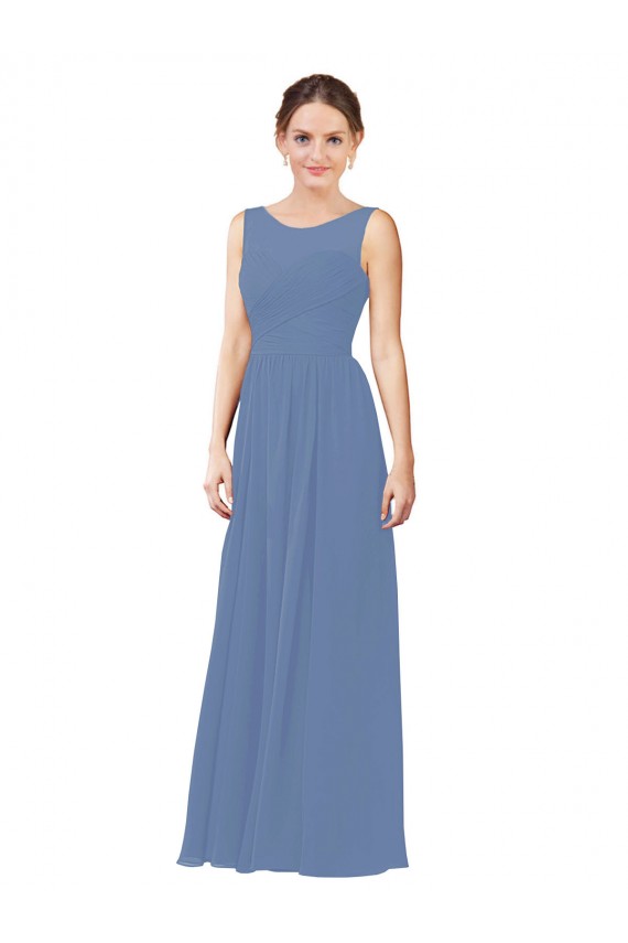 Windsor Blue Sheath Sweetheart Long Bridesmaid Dress Hobart