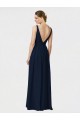 Dark Navy A-Line V-Neck Long Bridesmaid Dresses / Formal Dresses Hobart