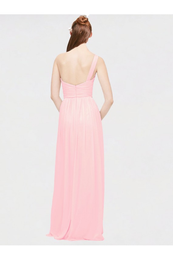 Pink A-Line Sweetheart Long Bridesmaid Dress Hobart