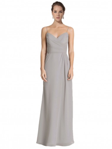 Silver Sheath Sweetheart Long Bridesmaid Dress Hobart