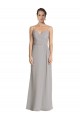 Silver Sheath Sweetheart Long Bridesmaid Dress Hobart