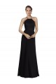 Keyhole Back Black A-Line Halter Neck Long Bridesmaid Gown Hobart