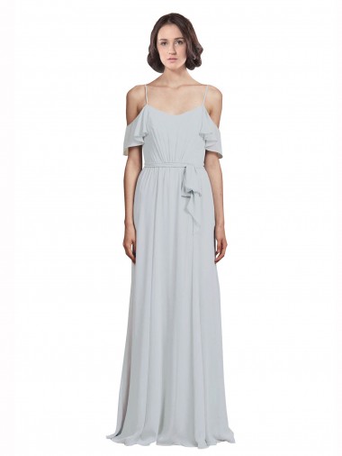Frost A-Line Spaghetti Straps Long Formal Dress / Bridesmaid Dress Hobart