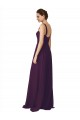 Grape A-Line Spaghetti Straps Sweep Train Bridesmaid Dress Hobart