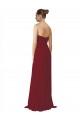 Burgundy A-Line Strapless Long Bridesmaid Dresses Hobart