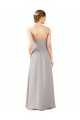 Oyster Silver A-Line Strapless Long Bridesmaid Dress Hobart