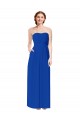 Open Back Royal Blue Sheath Sweetheart Long Bridesmaid Dress Hobart