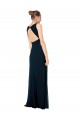 Midnight Green A-Line V-Neck Long Bridesmaid Dress Hobart