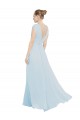 Sea Glass A-Line V-Neck Long Bridesmaid Dress Hobart