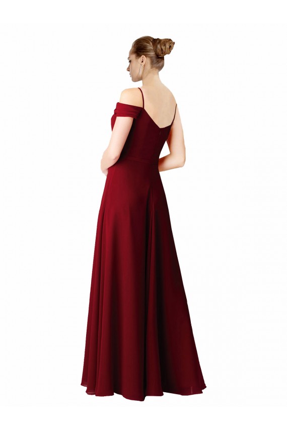 Burgundy A-Line Sweetheart Long Bridesmaid Dress / Evening Dress Hobart