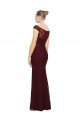 Burgundy Gold Sheath Bateau Neck Long Bridesmaid Dress Hobart