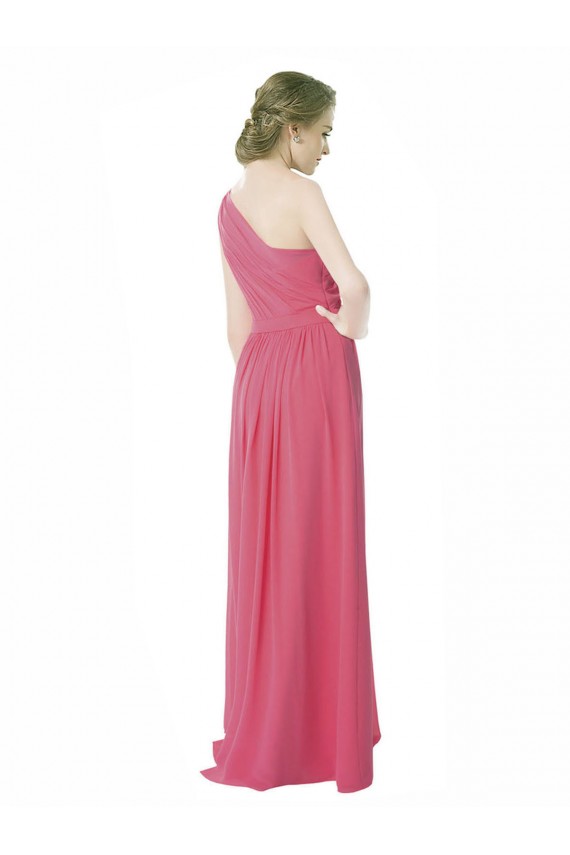 Mint Green A-Line One Shoulder Long Bridesmaid Dress Hobart