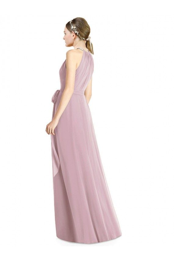 Primrose A-Line Halter Neck Long Bridesmaid Dress Hobart