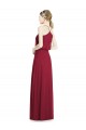 Burgundy A-Line V-Neck Long Evening Gowns / Bridesmaid Dress Hobart
