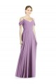 Low Back Dark Lavender A-Line Spaghetti Straps Long Semi Formal Evening Dress / Bridesmaid Dress Hobart
