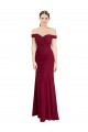 Burgundy Mermaid Off the Shoulder Long Black Tie Prom Dress / Bridesmaid Dress Hobart