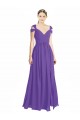 Low Back Purple A-Line Sweetheart Long Bridesmaid Dress Hobart