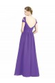 Low Back Purple A-Line Sweetheart Long Bridesmaid Dress Hobart