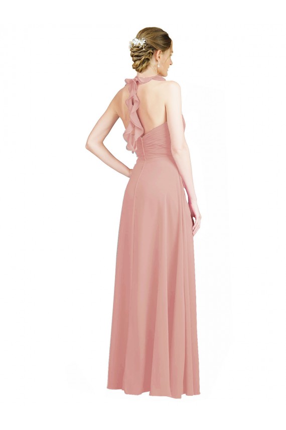 Keyhole Back Bliss Pink A-Line Sweetheart Long Bridesmaid Dress / Evening Dress Hobart