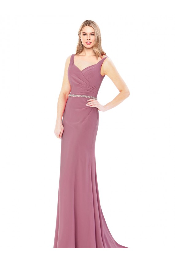 Low Back Sheath High Neck Long Prom Dress / Bridesmaid Dress Hobart