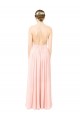 Open Back Pink A-Line Halter Neck Long Formal Dress / Bridesmaid Dress Hobart