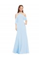 Light Sky Blue A-Line Halter Neck Long Formal Dress / Bridesmaid Dress Hobart
